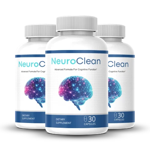 NeuroClean™ cognitive capsules — 3 bottles
